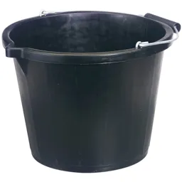 Draper Polyethylene Bucket - 14.8l, Black