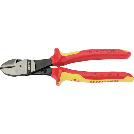 Knipex Insulated High Leverage Diagonal Side Cutters - 200mm