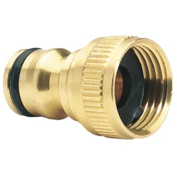 Draper Expert Brass Hose Pipe Tap Connector - 1/2" / 12.5mm, Pack of 1