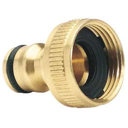 Draper Expert Brass Hose Pipe Tap Connector - 3/4" / 19mm, Pack of 1