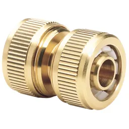 Draper Expert Brass Hose Pipe Repair Connector - 1/2" / 12.5mm, Pack of 1