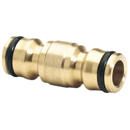 Draper Expert Two Way Garden Hose Pipe Coupling Connector - 1/2" / 12.5mm