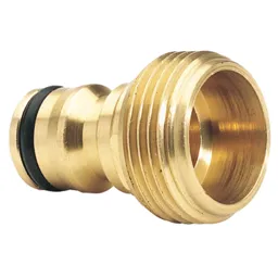 Draper Expert Brass Hose Pipe Accessory Connector - 3/4" / 19mm, Pack of 1