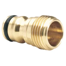 Draper Expert Brass Hose Pipe Accessory Connector - 1/2" / 12.5mm, Pack of 1