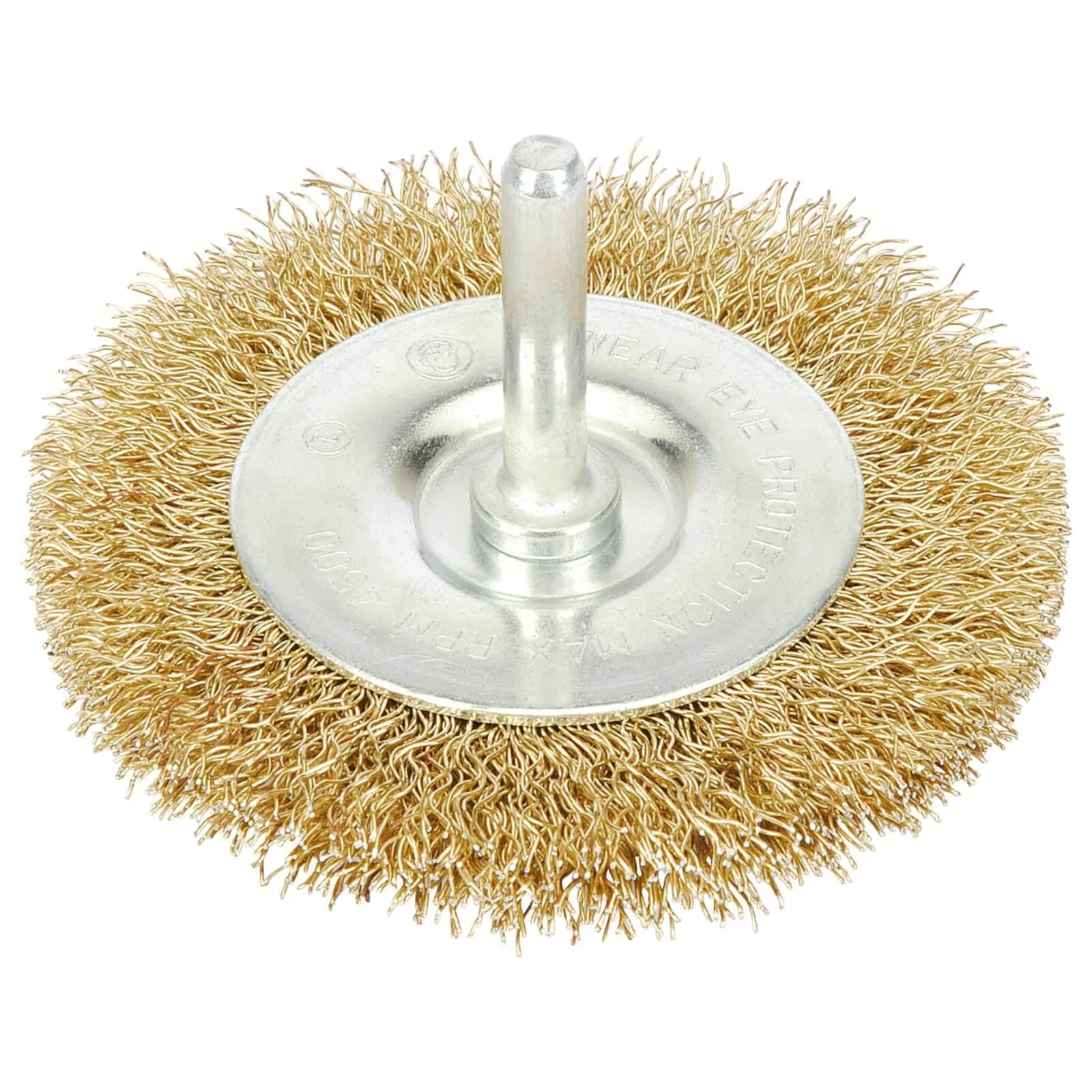 Draper Brassed Wire Wheel Brush - 100mm, 6mm Shank