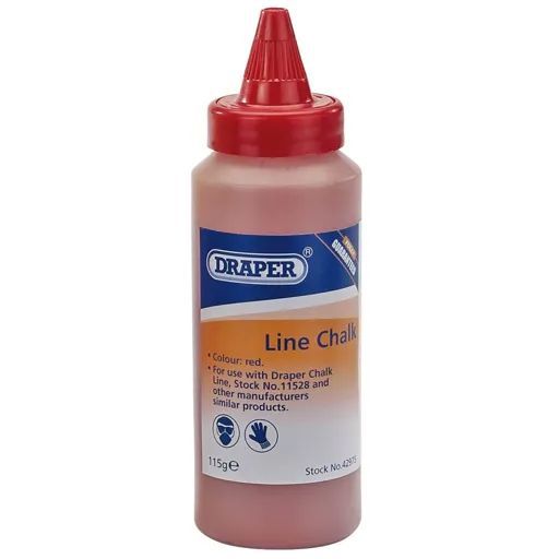 Draper Chalk Line Refill Bottle - Red