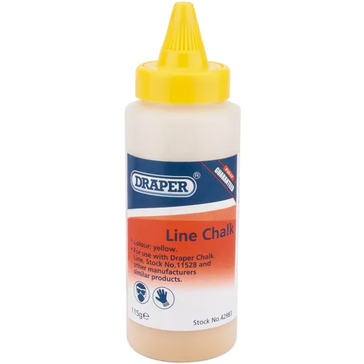 Draper Chalk Line Refill Bottle - Yellow
