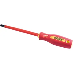 Draper VDE Insulated Parallel Slotted Screwdriver - 6.5mm, 150mm