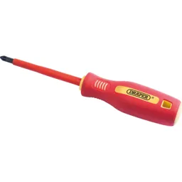 Draper VDE Insulated Pozi Screwdriver - PZ2, 100mm