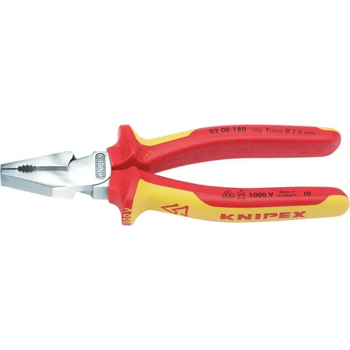 Knipex VDE Insulated High Leverage Combination Pliers - 180mm