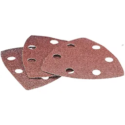 Draper Punched Delta Sanding Sheets 23666 Oscillating Multi Tool - Assorted Grit, Pack of 6