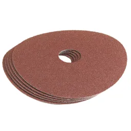 Draper 115mm Aluminium Oxide Sanding Discs - 115mm, 36g, Pack of 5