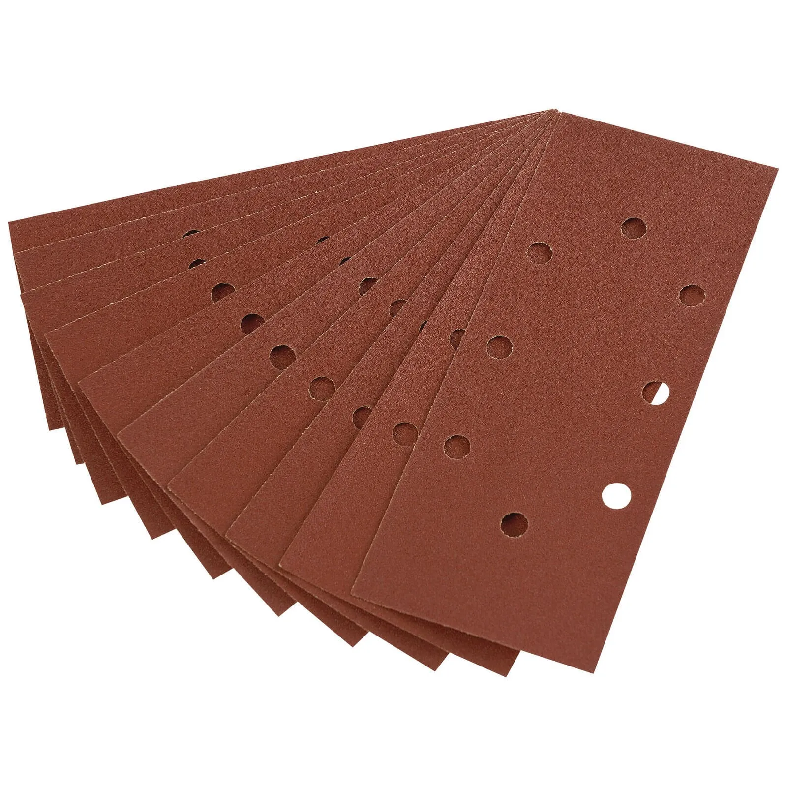 Draper Punched Clip On 1/3 Sanding Sheets - 92mm x 230mm, 120g, Pack of 10