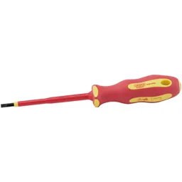 Draper Expert Ergo Plus VDE Insulated Parallel Slotted Screwdriver - 4mm, 100mm