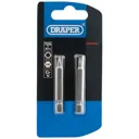 Draper Torx Screwdriver Bits - T25, 50mm, Pack of 2