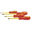 Draper Expert 4 Piece Insulated Slotted and Pozi Screwdriver Set