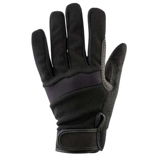 Draper Web Grip Work Gloves - Black, L