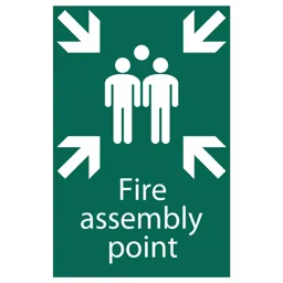 Draper Fire Assembly Point Sign - 200mm, 300mm, Standard