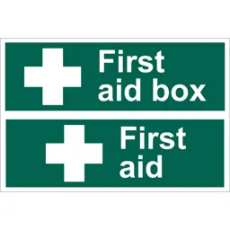 Draper First Aid Box Sign - 300mm, 200mm, Standard