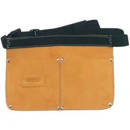 Draper Double Pocket Leather Nail Pouch