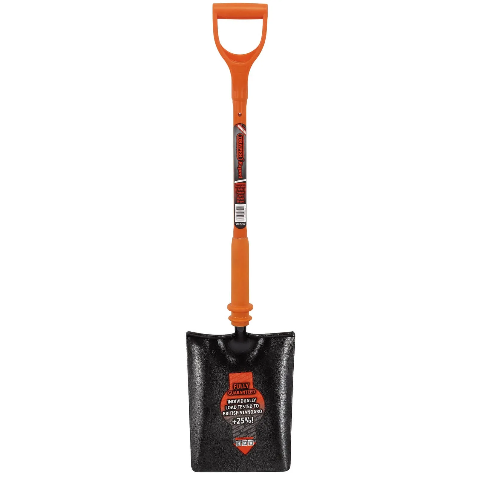 Draper Expert Taper Mouth Shovel Fully Insulated Solid Forged
