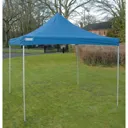 Draper Folding Gazebo Tent - Blue, 3m x 3m