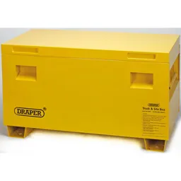 Draper Contractors Site Storage Box Yellow - 905mm, 425mm, 400mm
