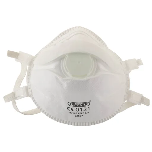Draper FFP3 NR Moulded Dust Mask - Pack of 3