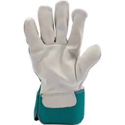 Draper Expert Fleece Lined Leather Garden Gloves - Green, XL