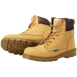 Draper Mens Nubuck Style Safety Boots - Tan, Size 7