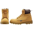 Draper Mens Nubuck Style Safety Boots - Tan, Size 10