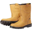 Draper Mens Rigger Style Safety Boots - Tan, Size 11