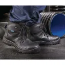 Draper Mens Waterproof Safety Boots - Black, Size 10