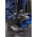 Draper Mens Waterproof Safety Boots - Black, Size 10