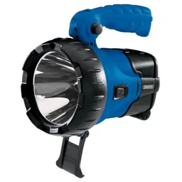 Draper 10w CREE LED Rechargeable Spotlight Torch - Blue