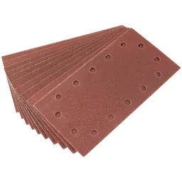 Draper Aluminium Oxide Sanding Sheets - 115mm x 228mm, 80g, Pack of 10
