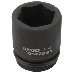 Draper Expert 3/4" Drive Hexagon Impact Socket Metric - 3/4", 33mm