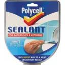 Polycell White Sealant Strip for Bathroom and Kitchen - 41mm