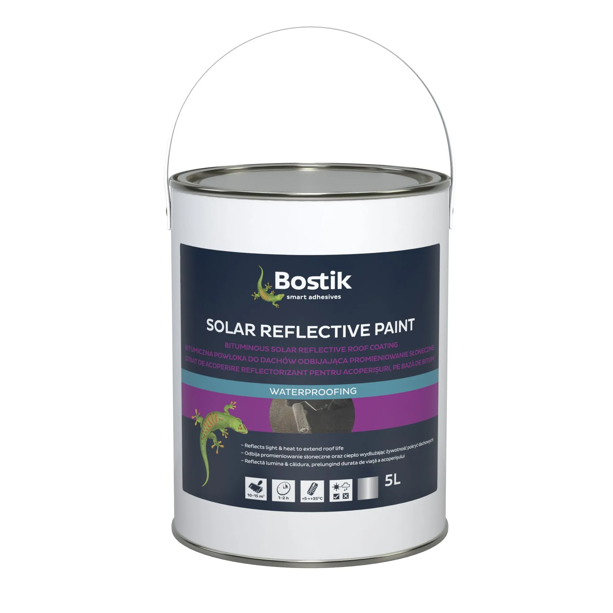 Bostik Solar reflective Grey Roof & gutter Sealant, 5L