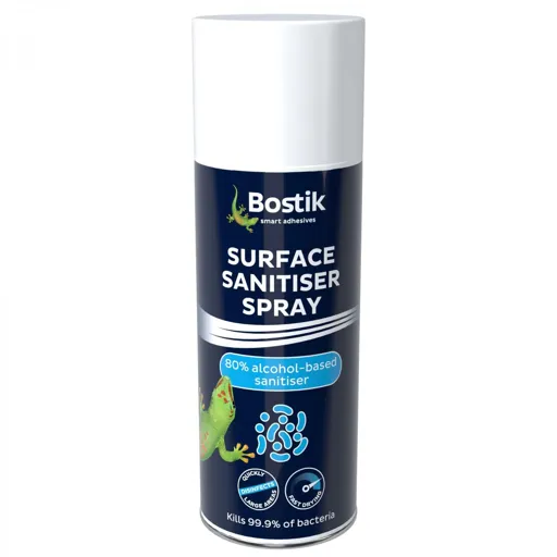 Bostik Sanitiser Surface Spray 400ml Clear