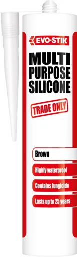 Evo-Stik Multi-Purpose Silicone Sealant C20 Brown