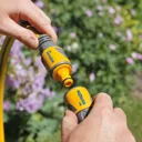 Hozelock Double male Yellow Hose pipe connector