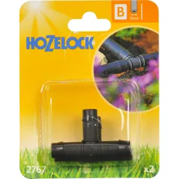 Hozelock CLASSIC MICRO T Piece Connector - 1/2" / 12.5mm, Pack of 2