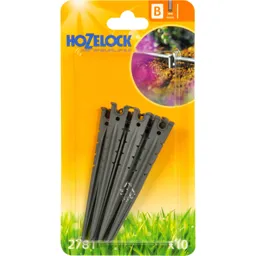 Hozelock CLASSIC MICRO Supply Hose Stake - 5/32" / 4mm, Pack of 10