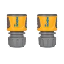 Hozelock Soft Touch Hose Pipe End Connector - 1/2" / 12.5mm, Pack of 2