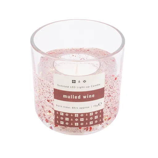 Candlelight Products Small Mulled wine LED pillar candle