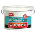 NX Grey Wall & floor Grout, 5kg