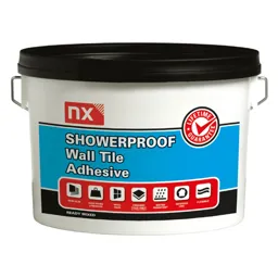 NX Showerproof Ready mixed Bright white Wall tile Adhesive, 2.5kg