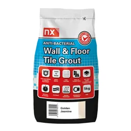 NX Anti-bacterial Fine textured Golden jasmine Tile Grout, 5kg