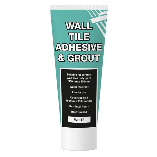 Ready mixed White Wall tile Adhesive & grout, 0.3kg